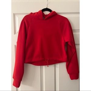 FASHIONNOVA Plans Cancelled Cropped Hoodie - Red